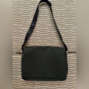 Michael Kors- MK Logo Leather Briefcase